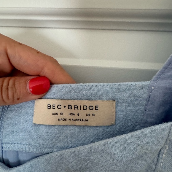 Bec and Bridge Anika Mini Dress in Blue - Picture 6 of 6